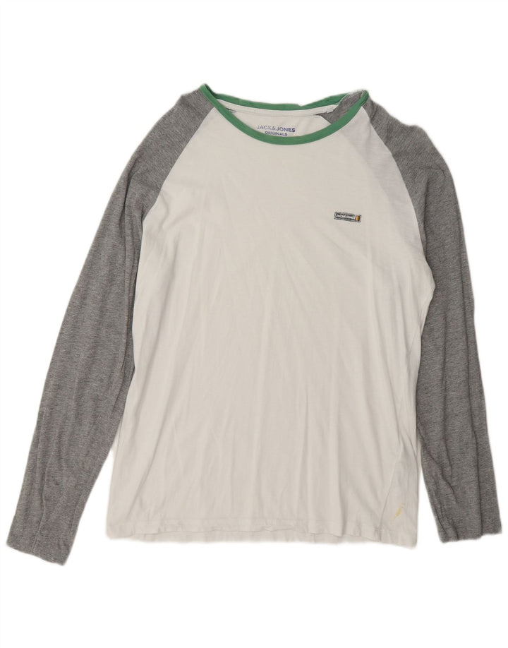 Jack & Jones pentru bărbați, cu îmbrăcăminte obișnuită, cu mânecă lungă, mare, albă