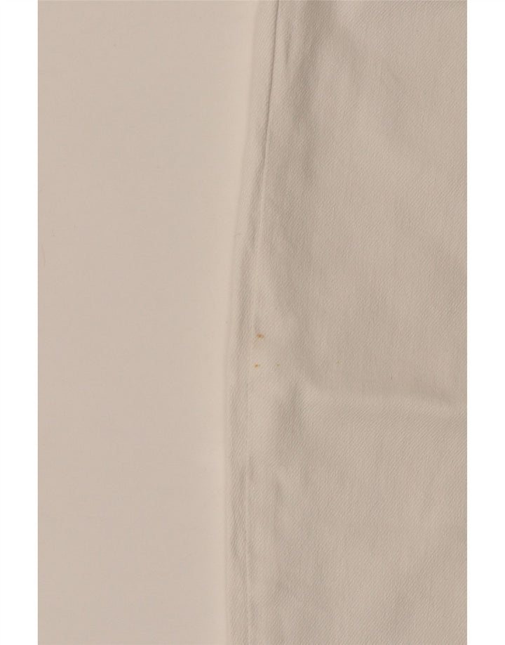 Blugi tăiați pentru femei Levi's Mom L24 L24 din bumbac alb