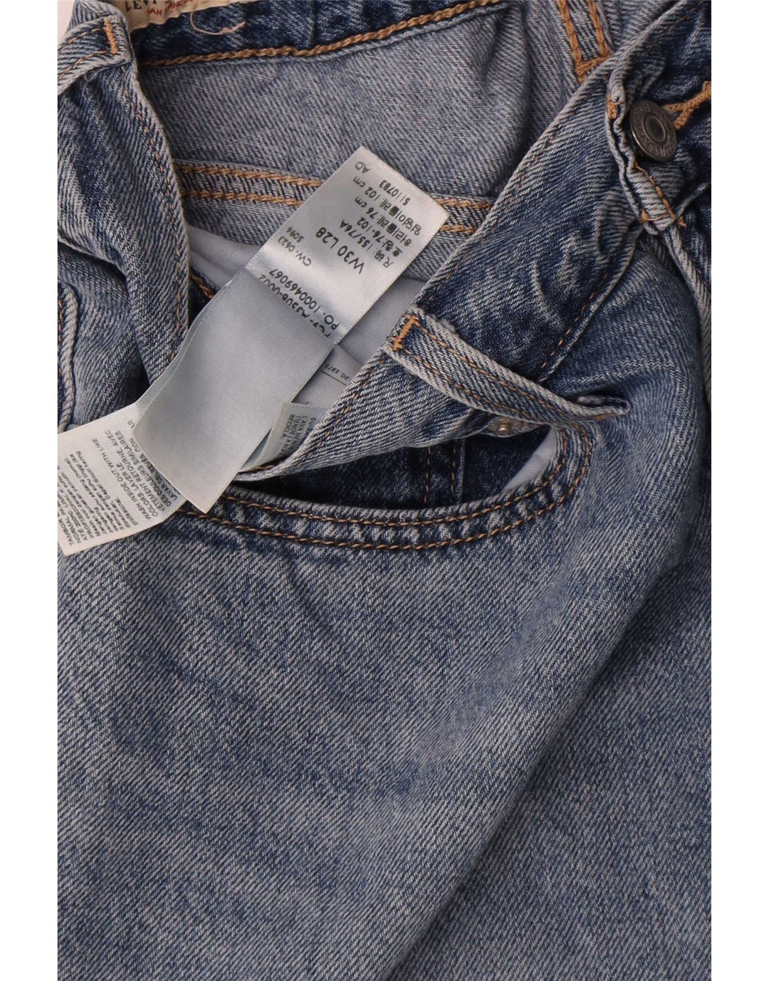 Blugi conici pentru femei Levi's W30 L28 Bumbac albastru