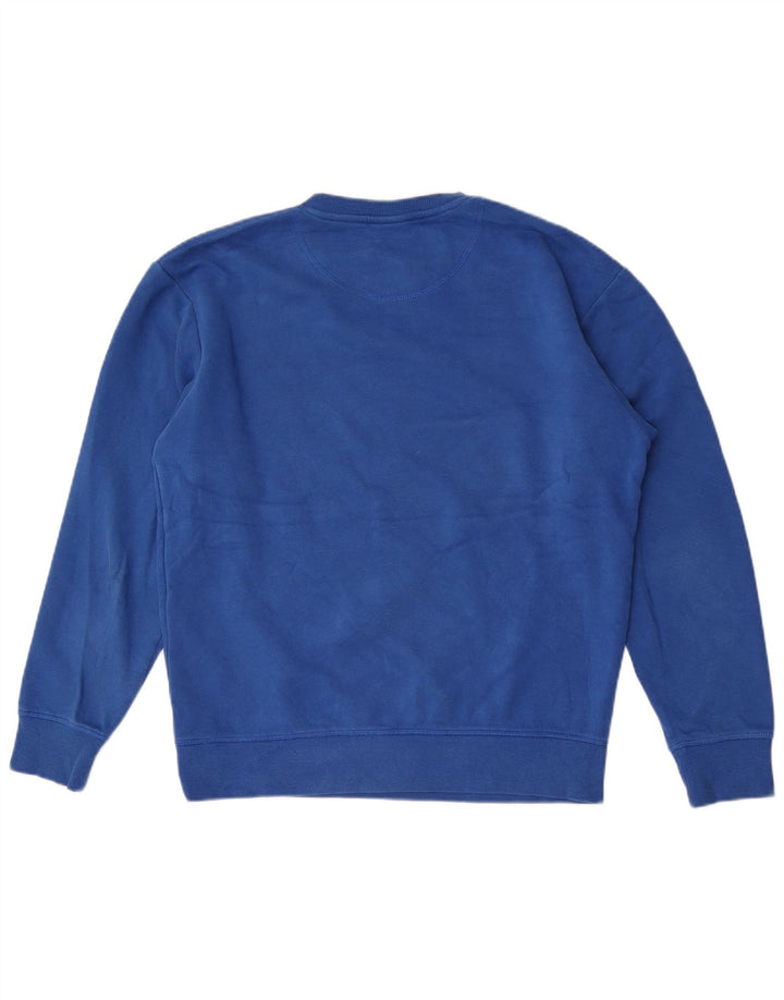 Pulover Jack & Jones pentru bărbați, bumbac albastru mediu