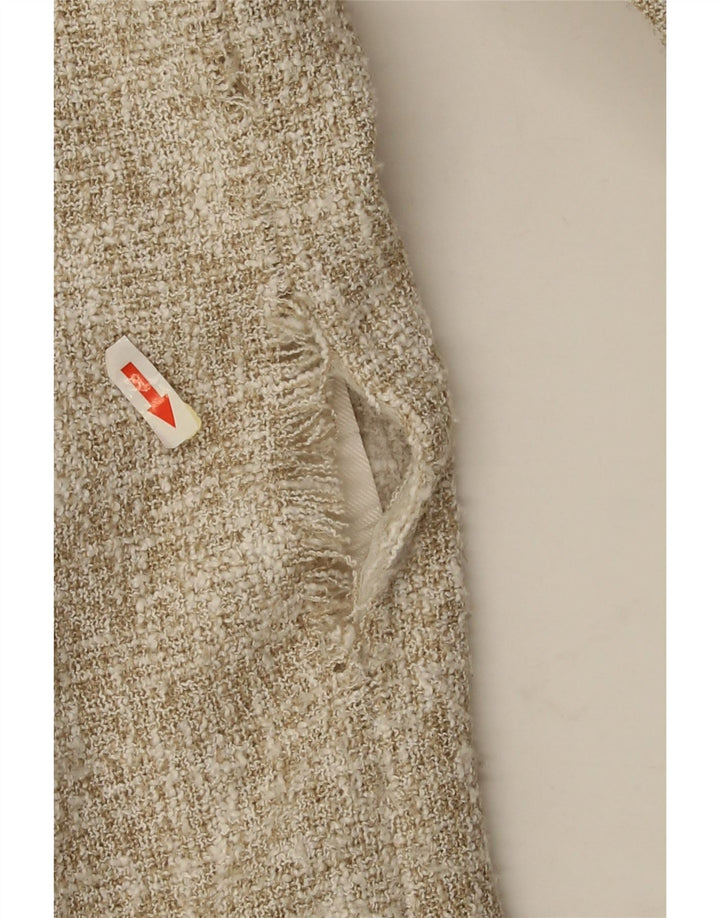 Jachetă Zara pentru femei Crop Blazer EU 44 XL Bej