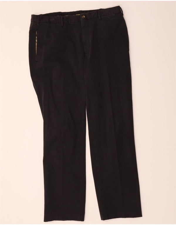 Pantaloni chino drepți pentru bărbați Burberry IT 52 XL W36 L31 bleumarin bumbac