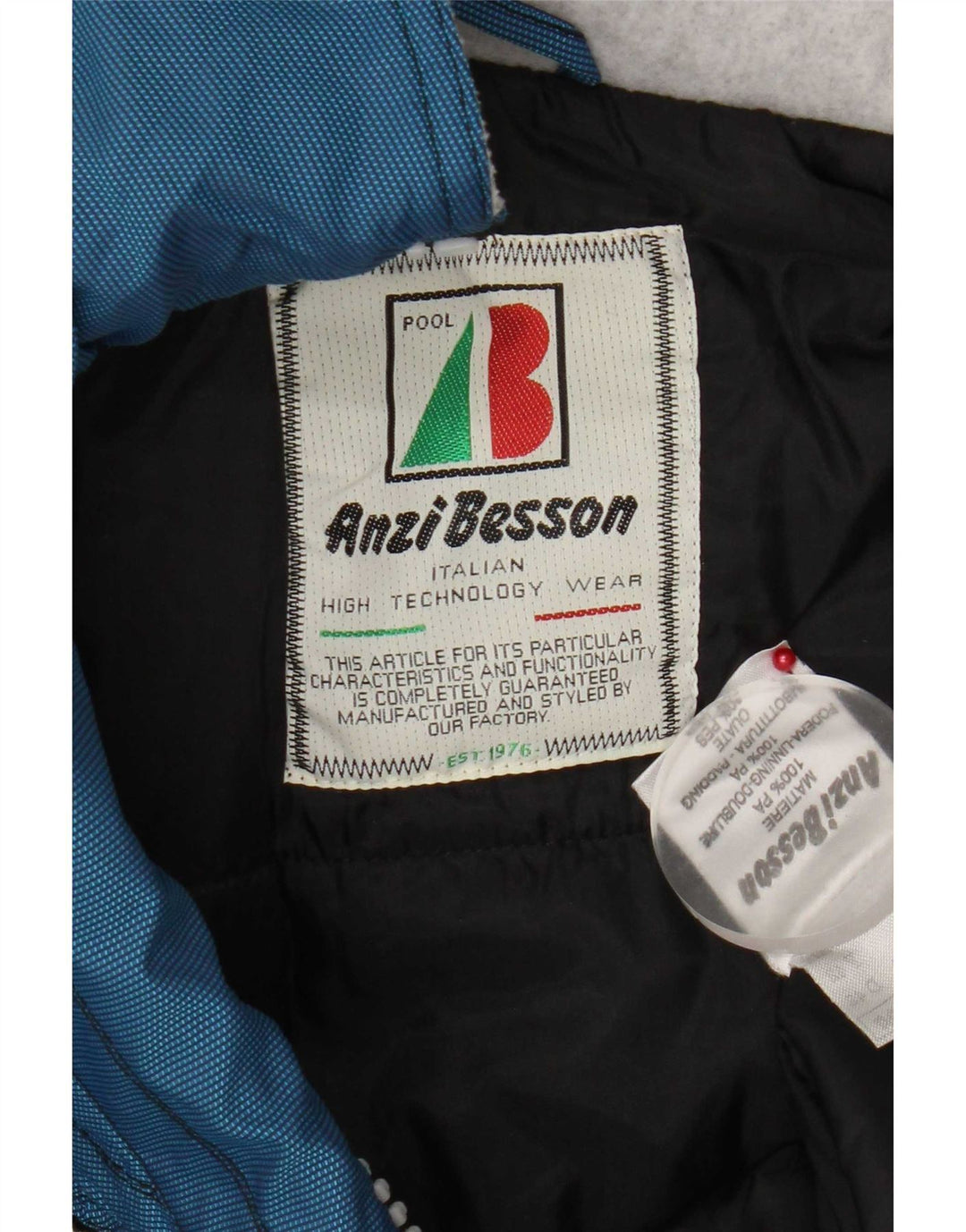 Jachetă Anorak cu glugă pentru femei Anzi Besson IT 42 Medium Blue Colorblock