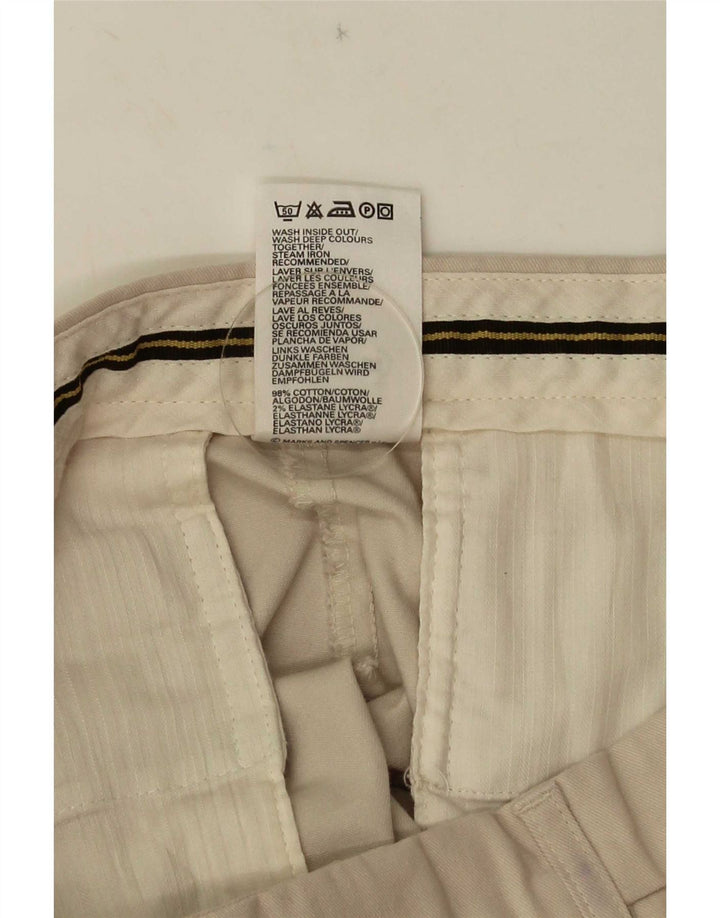 Pantaloni de costum pentru bărbați Marks & Spencer L34 L31, bej, bumbac