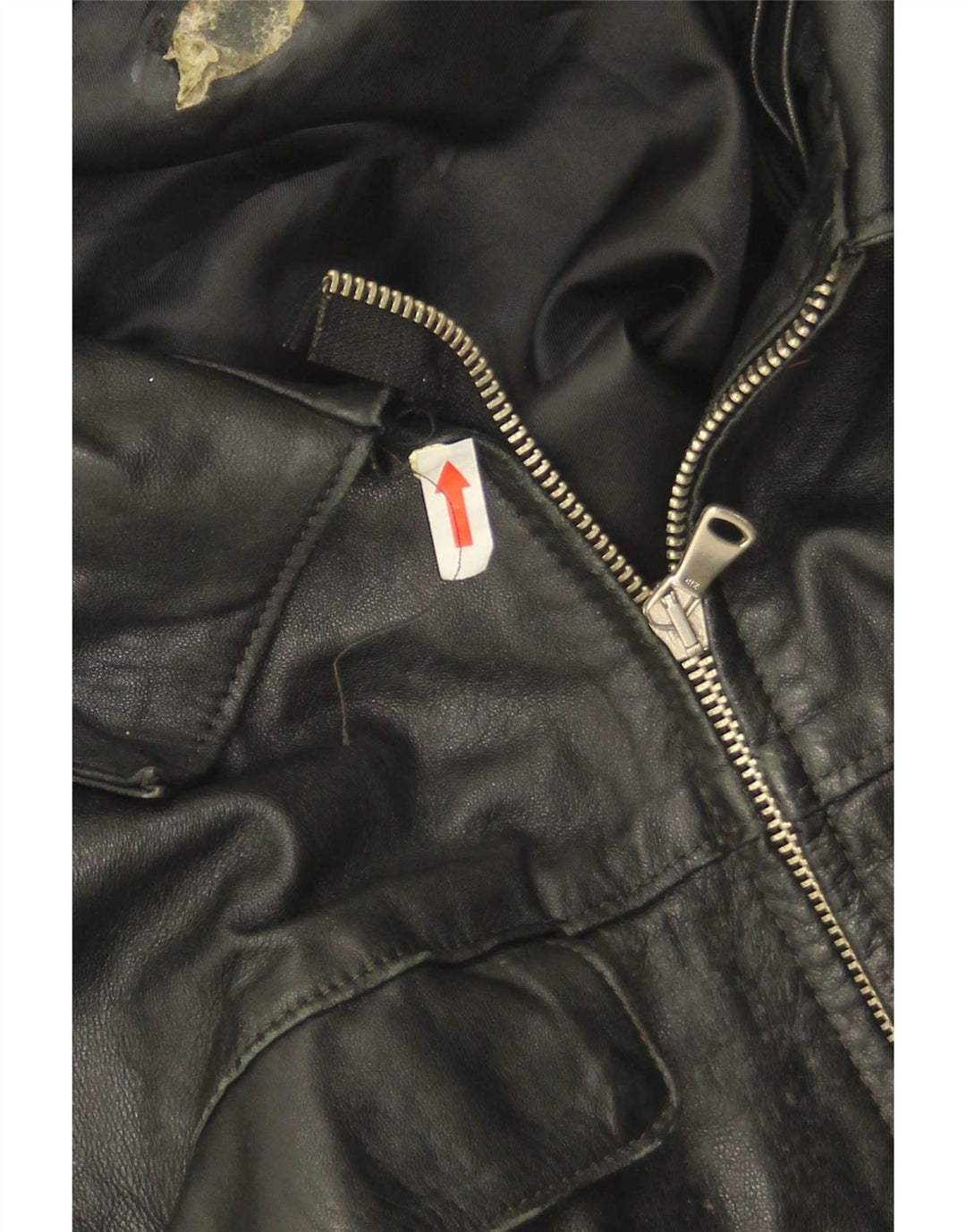 Jachetă de piele vintage pentru bărbați UK 38 Medium Black