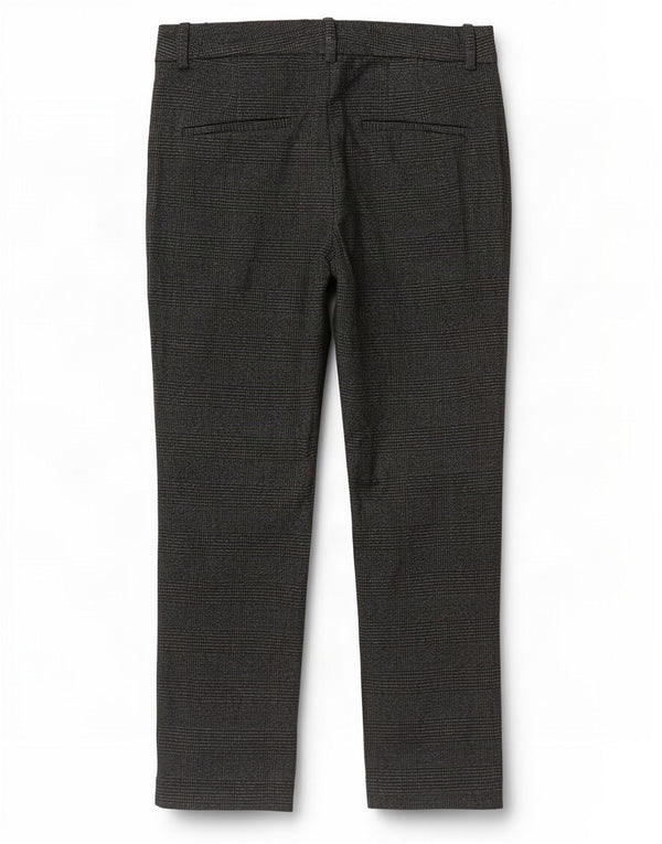 Pantaloni chino conici pentru femei Zara EU 40 Medium L30 L27 Gri Houndstooth