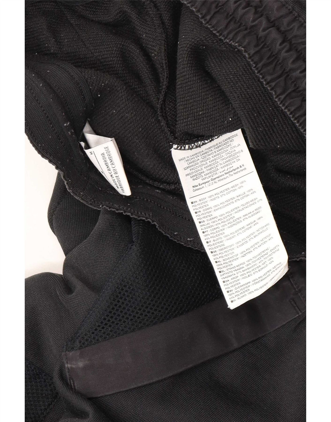 Pantaloni de trening grafic Nike pentru bărbați Pantaloni de jogging Poliester mediu negru
