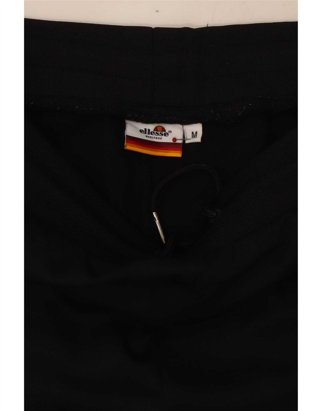 Pantaloni de trening cu grafică pentru bărbați Ellesse, bumbac color bloc negru mediu
