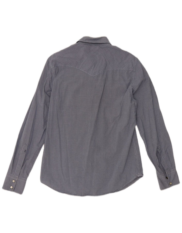 Cămașă Levi's Slim Fit pentru bărbați, din bumbac vichy, albastru bleumarin