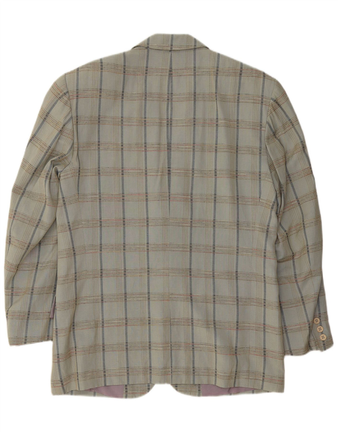 Jachetă pentru bărbați VINTAGE cu 2 nasturi, IT 52 XL, viscoză cu carouri gri