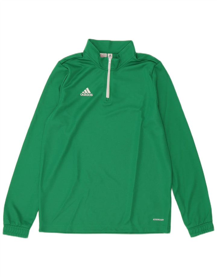 Trening ADIDAS Aeroready Zip Neck Pullover Top 13-14 ani verde