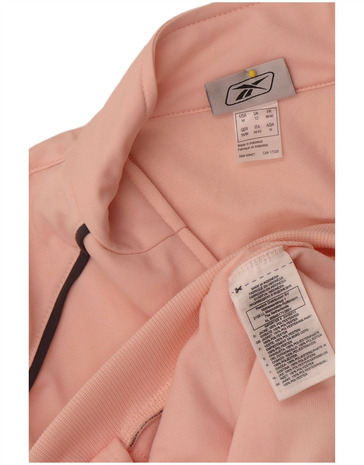 Jachetă de trening Reebok pentru femei UK 12 Medium Pink Colorblock Poliester