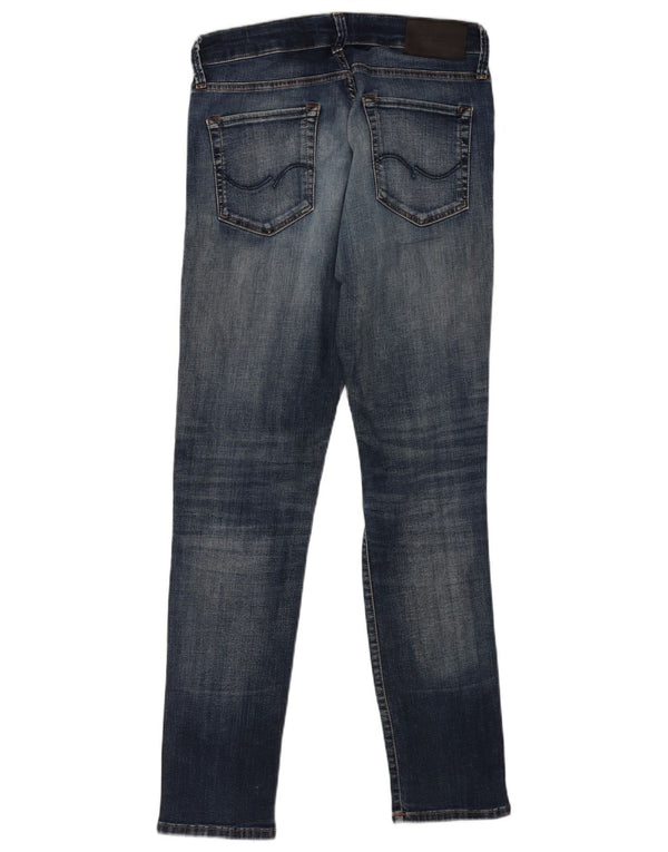 Jack & Jones Blugi slim GLENN Distressed pentru bărbați L30 L32 Bumbac albastru