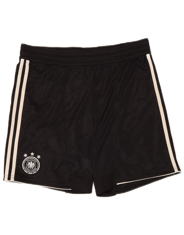 Pantaloni scurți sport ADIDAS Deutscher Fussball Bund pentru bărbați, poliester negru mic