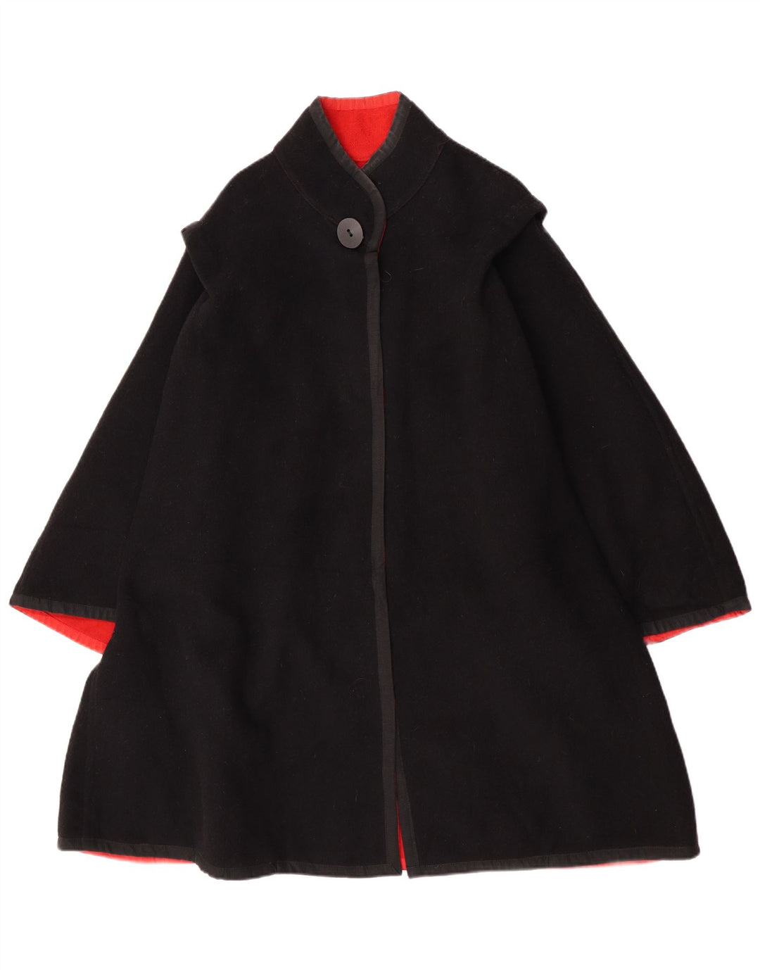 Palton reversibil vintage pentru femei UK 14 Medium Black Colorblock