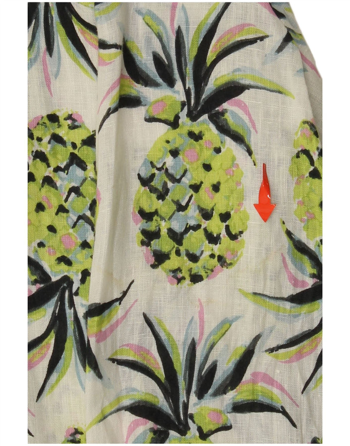 Cămașă BODEN pentru femei, supradimensionată, cu model abstract, UK 8, verde, mic