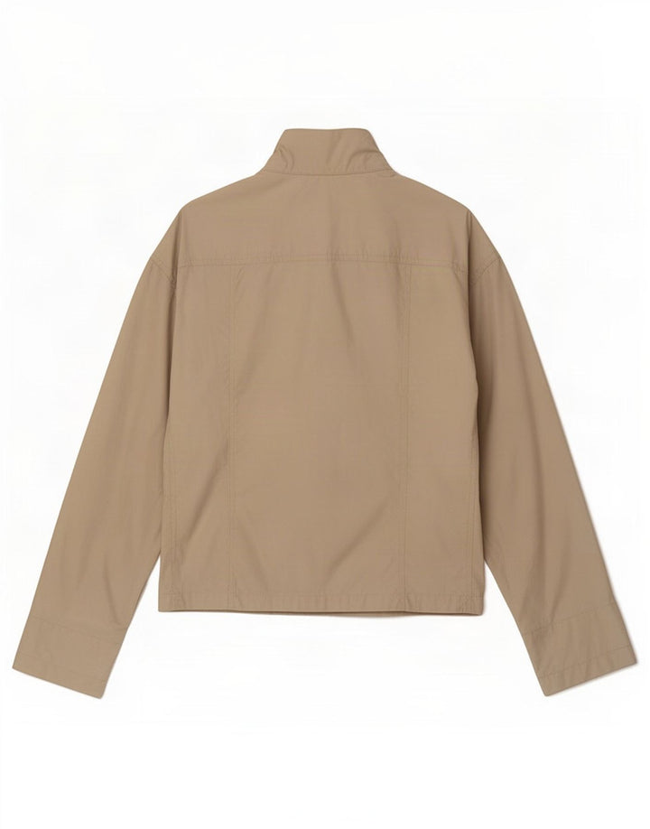 Calvin Klein Jeans Bomber Jacket pentru femei UK 16 Large Beige Polyamide