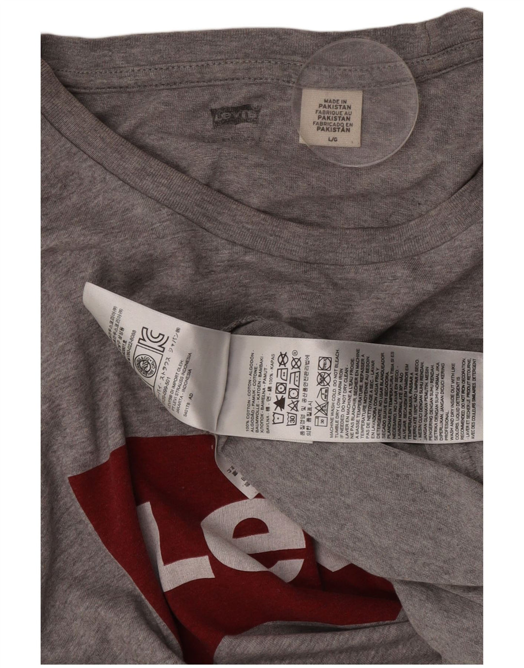 Tricou grafic pentru bărbați Levi's Top mare bumbac gri