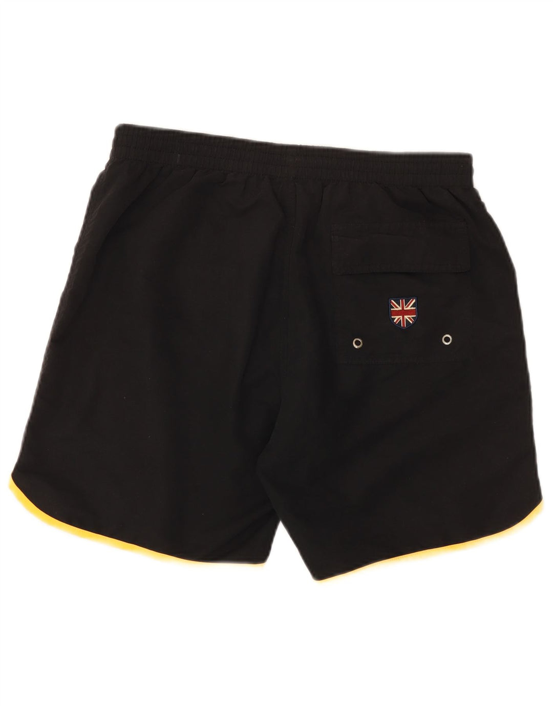 Admiral Pantaloni scurți de înot grafic pentru bărbați, mari, negru, poliester color bloc