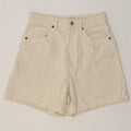 Pantaloni scurți din denim pentru femei Zara EU 38 Small W28 Bumbac alb