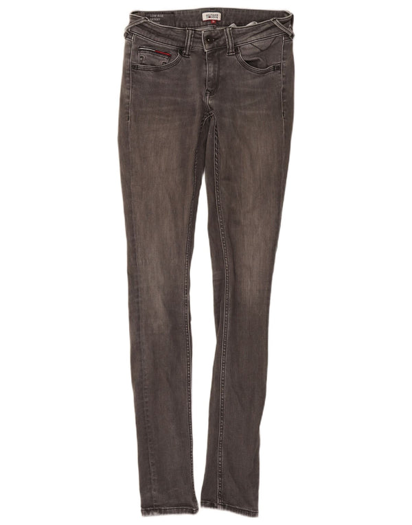 Blugi skinny pentru bărbați Tommy Hilfiger Sophie cu talie joasă L27 L34 bumbac gri