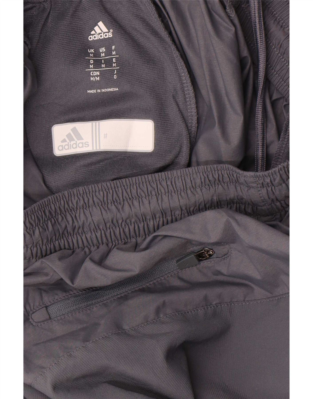 Pantaloni de trening Adidas pentru bărbați, nailon gri mediu