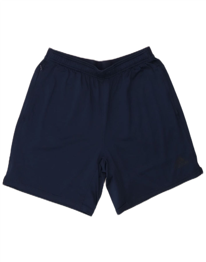 Pantaloni scurți sport pentru bărbați Adidas Climalite, mari, albastru, poliester