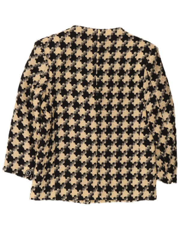 Blazer vintage pentru femei cu 1 nasture, UK 16, mare, negru, picior de gală