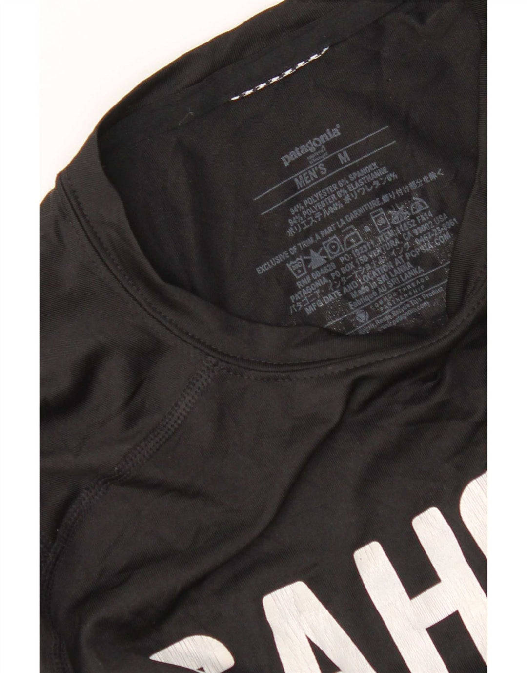 Tricou grafic Patagonia pentru bărbați North Carolina Top Medium Negru Poliester