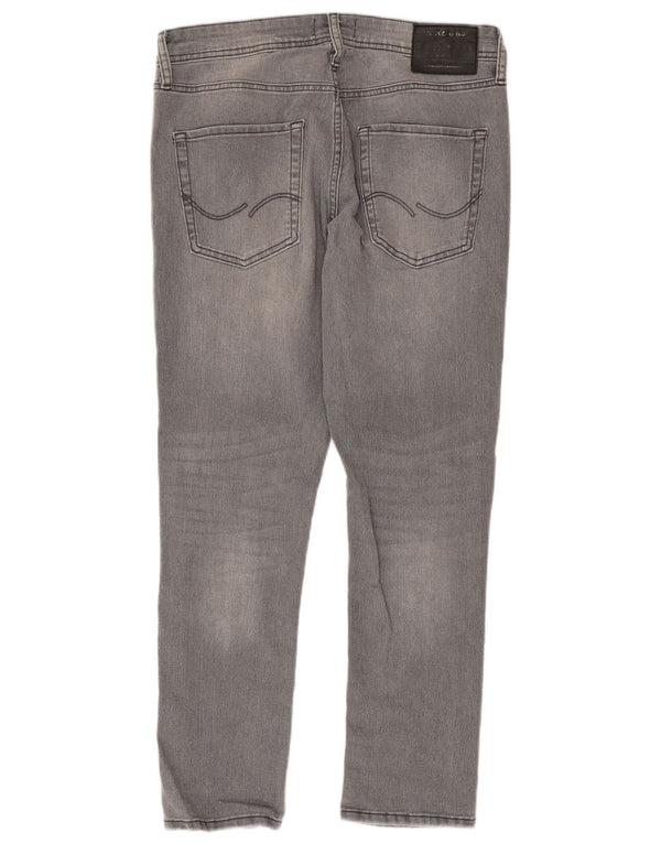 Blugi Jack & Jones GLENN Slim pentru bărbați W32 L30 bumbac gri
