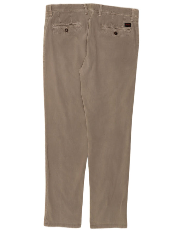 CARRERA Pantaloni chino drepți VERONA pentru bărbați L34 L31 bumbac gri