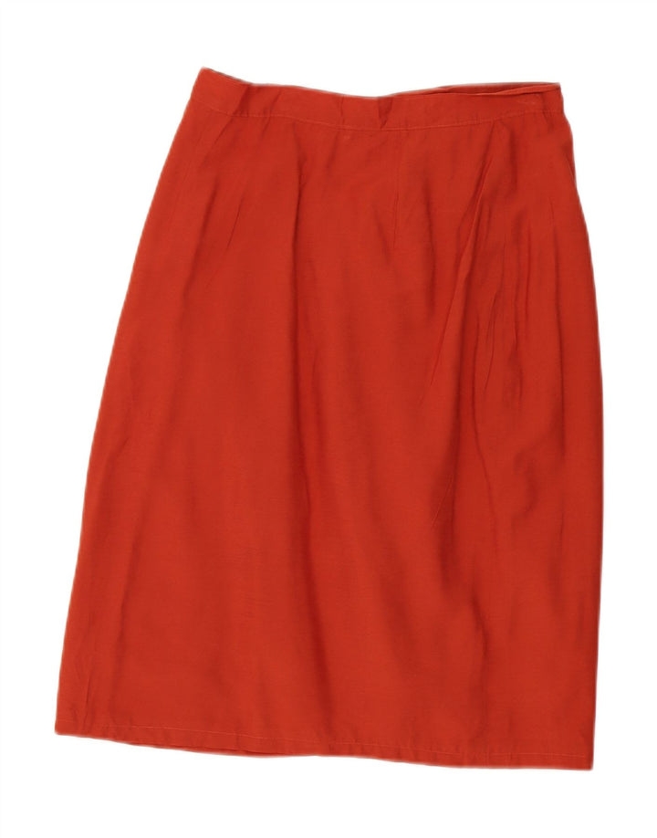 VINTAGE Womens Wrap Skirt W30 Medium Red Vintage Vintage and Second-Hand Vintage from Messina Hembry 