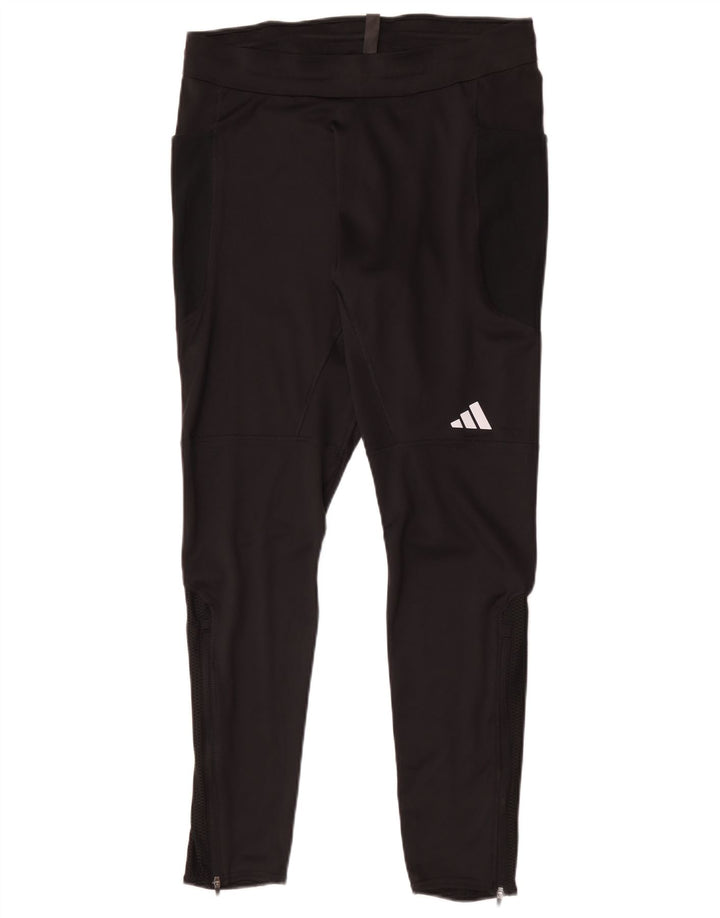 Pantaloni de trening Adidas Slim pentru bărbați, mari, negru, poliester