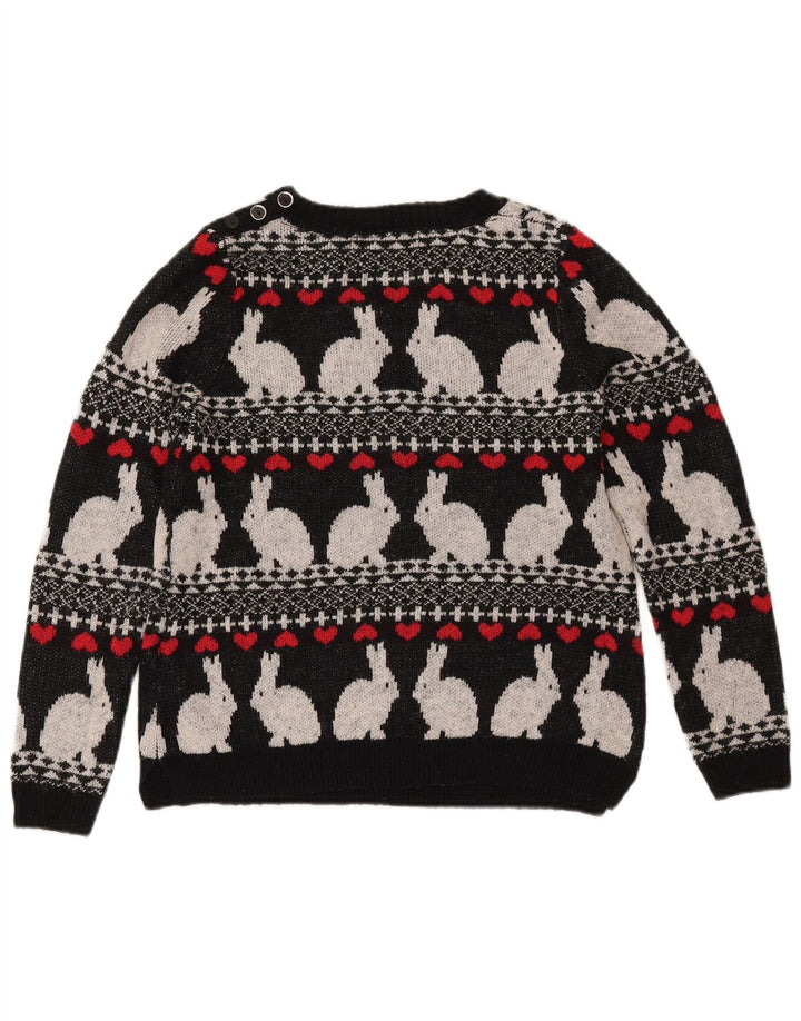 MARKS & SPENCER Pulover pentru damă cu gât de barcă UK 10 Mic Negru