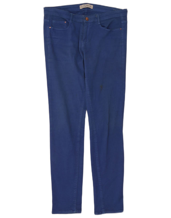 Pantaloni de damă Zara Trafaluc Slim Casual EU 42 Mari L32 L32 Albastru