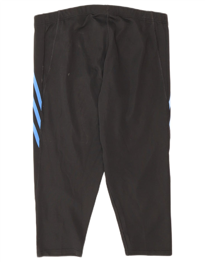 Leggings Capri Adidas pentru femei Marea Britanie 16/18 Poliester negru mare