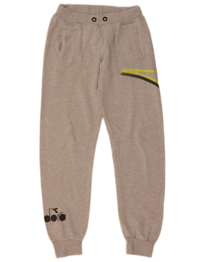 Pantaloni de trening Diadora Graphic pentru baieti 13-14 ani gri