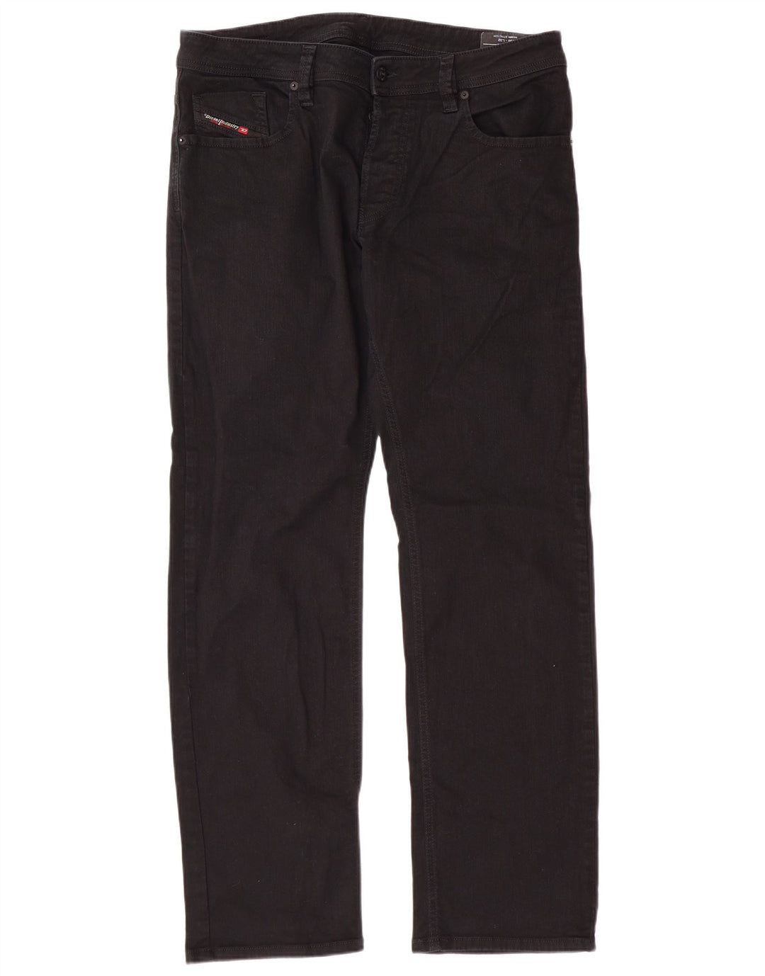 DIESEL Blugi Larkee Straight pentru bărbați W36 L32 bumbac negru