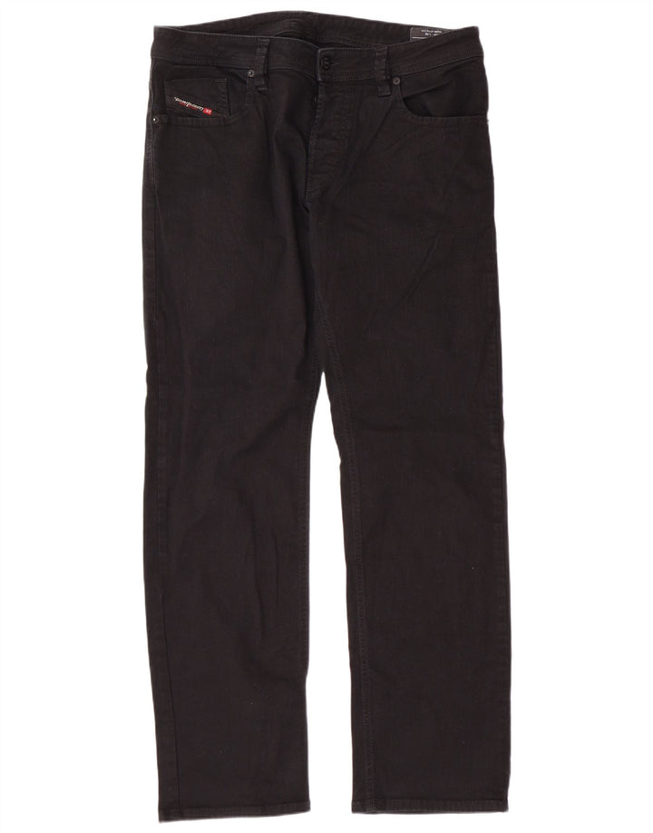 DIESEL Blugi Larkee Straight pentru bărbați W36 L32 bumbac negru