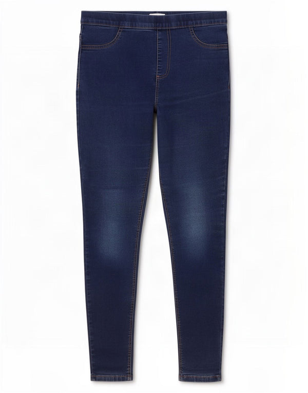 Blugi jegging pentru femei Marks & Spencer UK 14 Medium L30 L27 Bumbac albastru