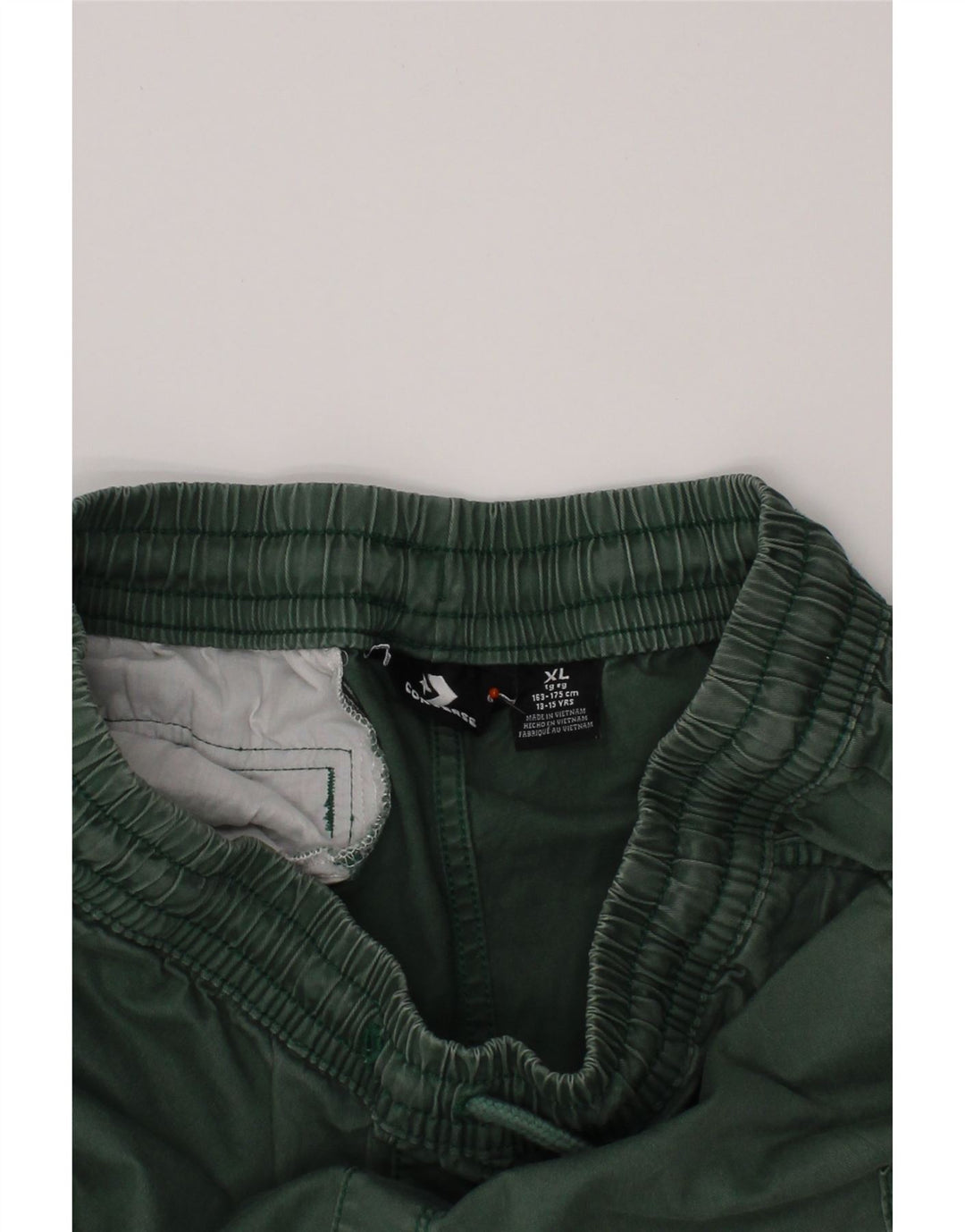 Pantaloni scurti cargo CONVERSE băieți 13-14 ani XL W28 bumbac verde