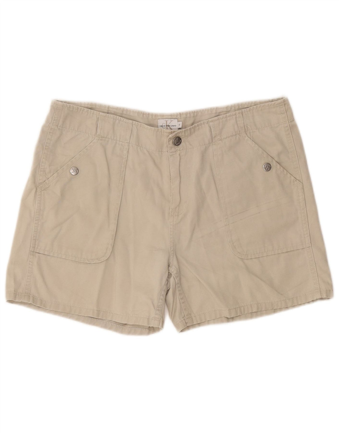 Pantaloni scurți CALVIN KLEIN pentru femei US 10 Medium W27 Bumbac verde