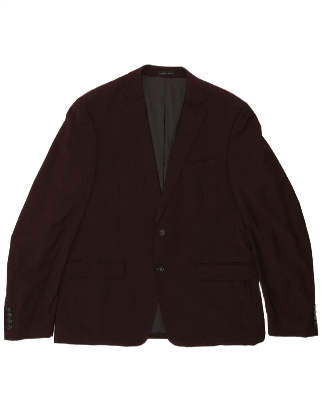 Jachetă pentru bărbați Calvin Klein, cu 2 nasturi, cu tăiere obișnuită, UK 44 2XL Bordeaux