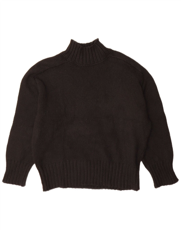 Pulover cu gât țestoasă supradimensionat pentru femei Zara UK 14 Medium Negru