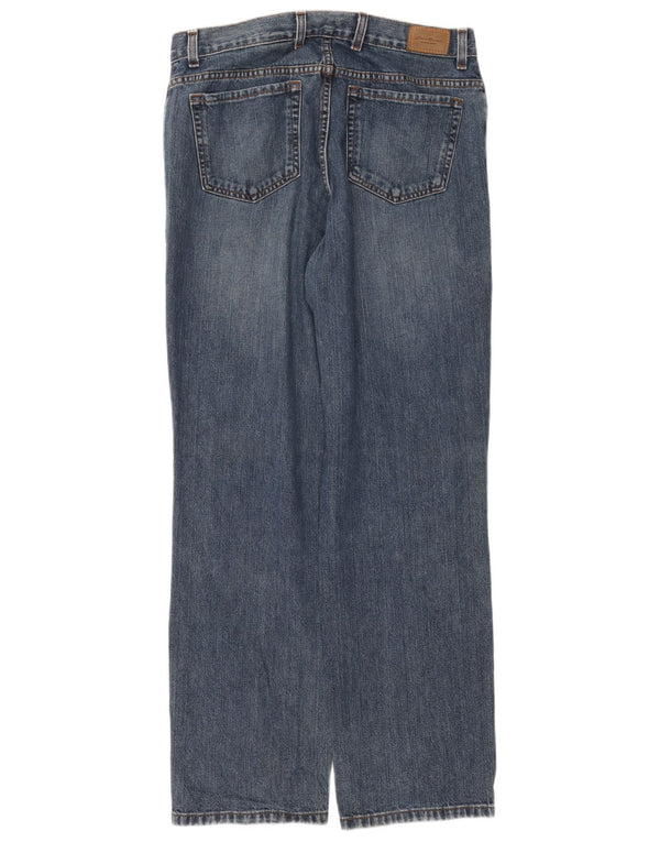 Blugi drepti pentru femei Eddie Bauer US 14 XL W36 L32 Bumbac albastru