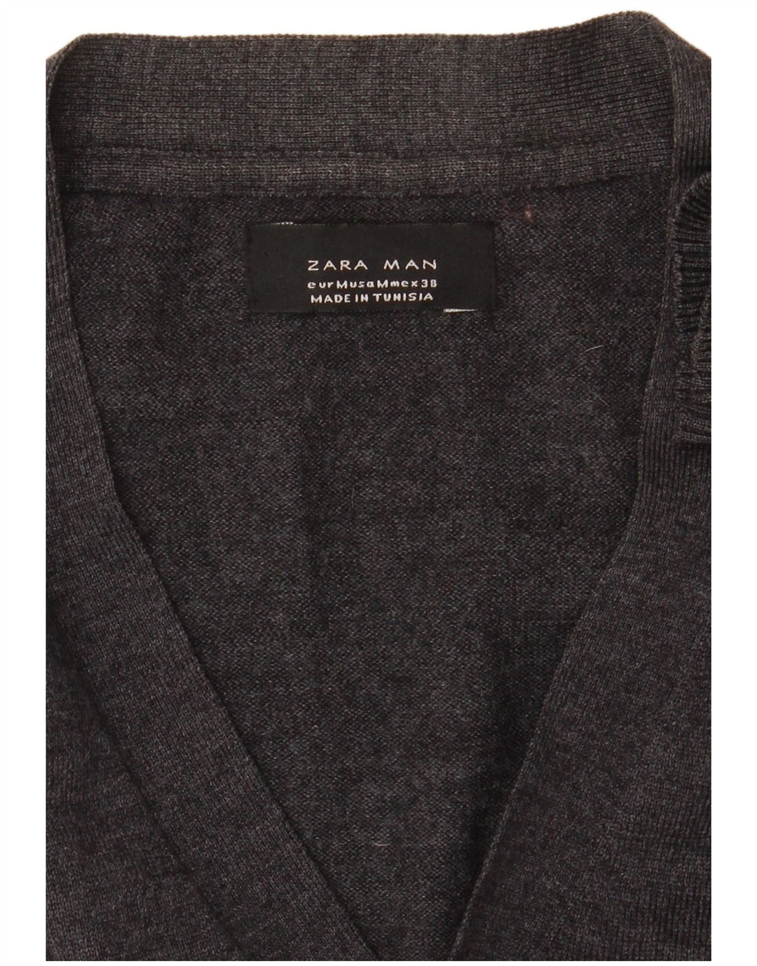 Pulover cardigan pentru bărbați Zara, gri mediu