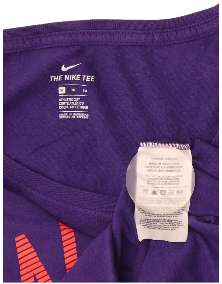 Tricou grafic NIKE pentru femei Athletic Cut Top UK 18 XL Bumbac violet