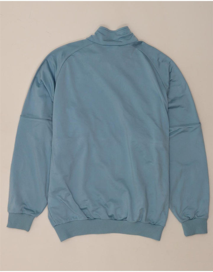 Jachetă de top pentru trening ADIDAS pentru bărbați, Marea Britanie 40/42, poliester albastru mediu