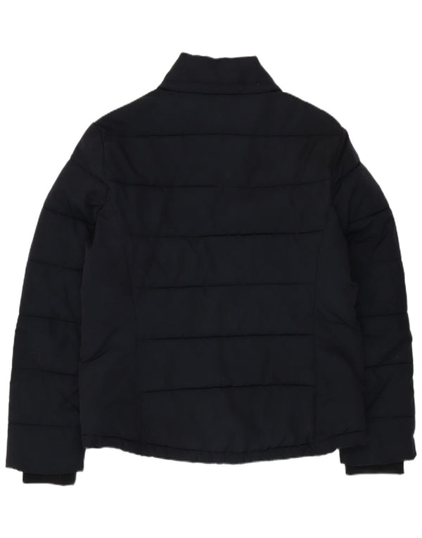 Topshop Womens Padded Jacket UK 12 Medium Navy Blue