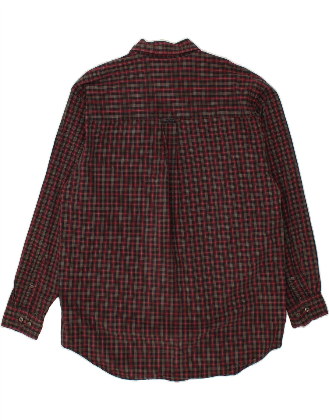 IZOD Mens Shirt Large Red Check Cotton Vintage Izod and Second-Hand Izod from Messina Hembry 